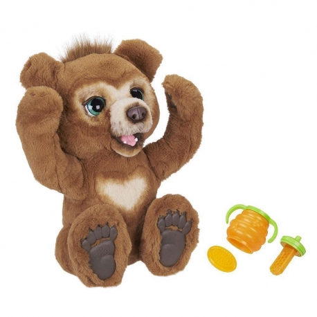 Hasbro Fur Real Friends Cubby The Curious Bear, Interactive Plush Toy, Multicolore, Dai 4 Anni In Su